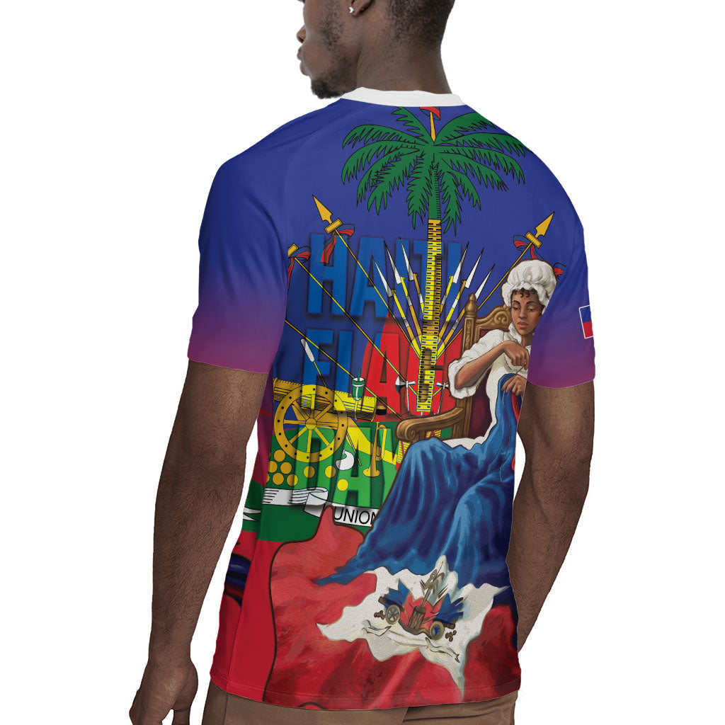 Catherine Flon Haiti Flag Day Rugby Jersey Ayiti Cherie Coat Of Arms