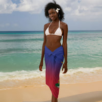 Catherine Flon Haiti Flag Day Sarong Ayiti Cherie Coat Of Arms