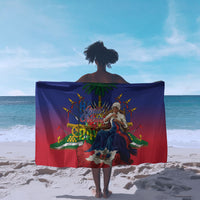 Catherine Flon Haiti Flag Day Sarong Ayiti Cherie Coat Of Arms