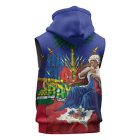 Catherine Flon Haiti Flag Day Sleeveless Hoodie Ayiti Cherie Coat Of Arms