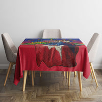 Catherine Flon Haiti Flag Day Tablecloth Ayiti Cherie Coat Of Arms