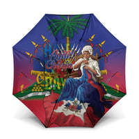 Catherine Flon Haiti Flag Day Umbrella Ayiti Cherie Coat Of Arms