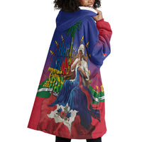 Catherine Flon Haiti Flag Day Wearable Blanket Hoodie Ayiti Cherie Coat Of Arms