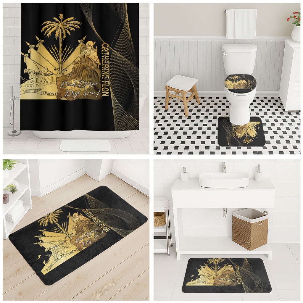 Catherine Flon Haiti Flag Day Bathroom Set National Heroine Koud Drapo Peyi Nou