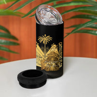 Catherine Flon Haiti Flag Day 4 in 1 Can Cooler Tumbler National Heroine Koud Drapo Peyi Nou