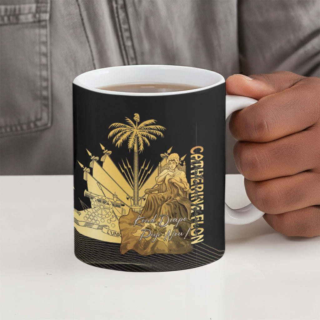 Catherine Flon Haiti Flag Day Ceramic Mug National Heroine Koud Drapo Peyi Nou