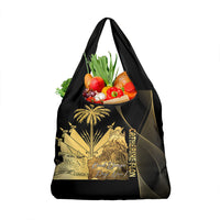 Catherine Flon Haiti Flag Day Grocery Bag National Heroine Koud Drapo Peyi Nou