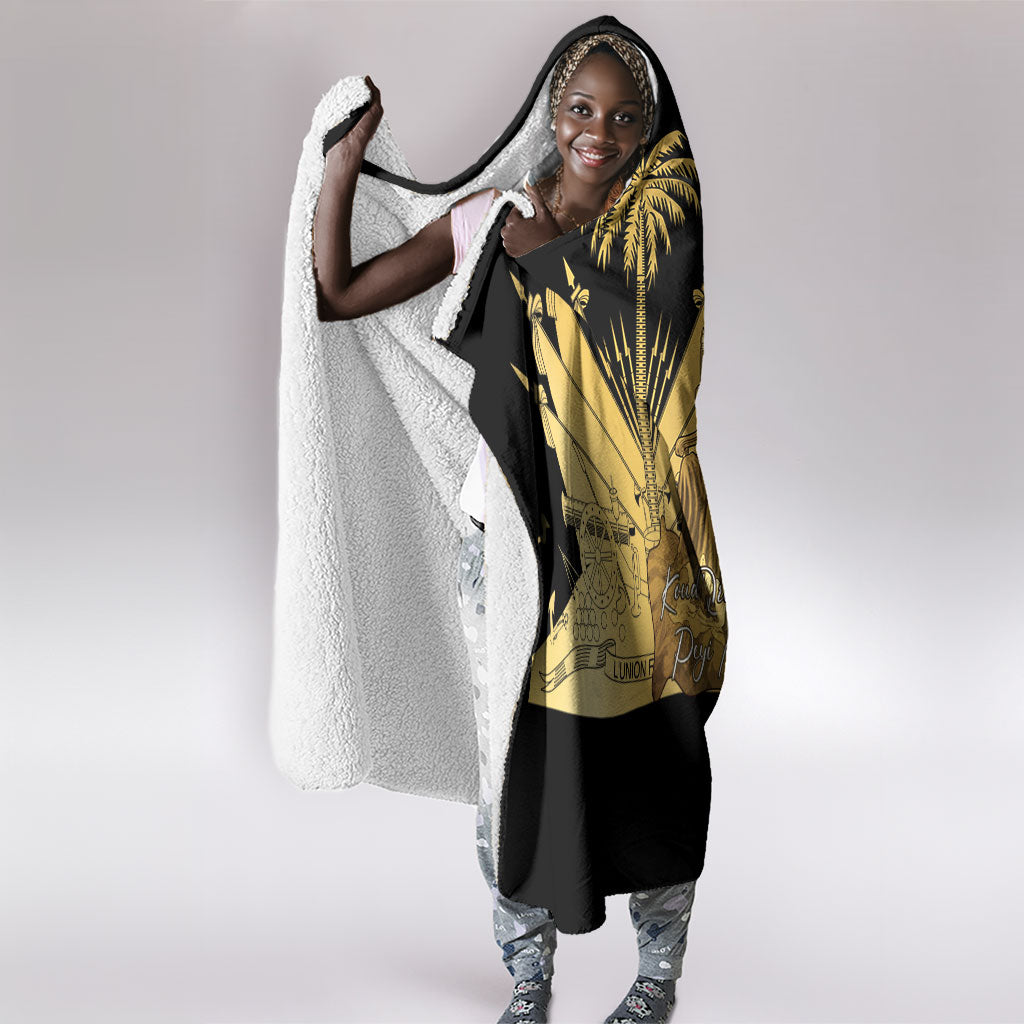Catherine Flon Haiti Flag Day Hooded Blanket National Heroine Koud Drapo Peyi Nou