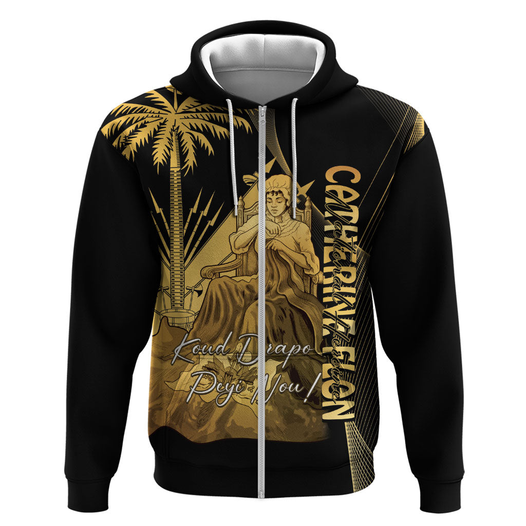Catherine Flon Haiti Flag Day Hoodie National Heroine Koud Drapo Peyi Nou