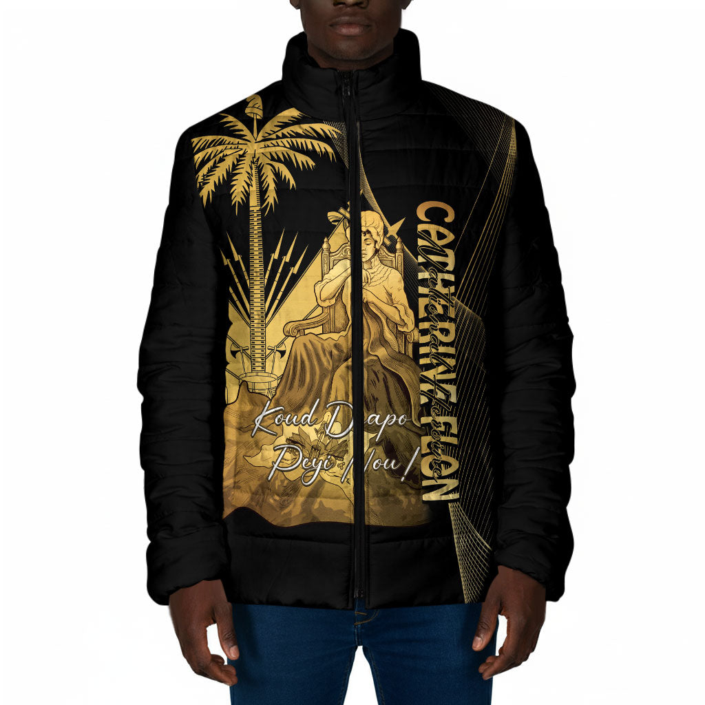 Catherine Flon Haiti Flag Day Padded Jacket National Heroine Koud Drapo Peyi Nou