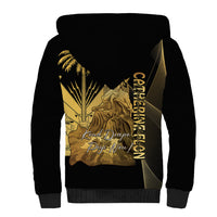 Catherine Flon Haiti Flag Day Sherpa Hoodie National Heroine Koud Drapo Peyi Nou