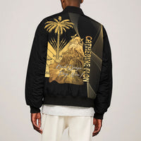 Catherine Flon Haiti Flag Day Sleeve Zip Bomber Jacket National Heroine Koud Drapo Peyi Nou