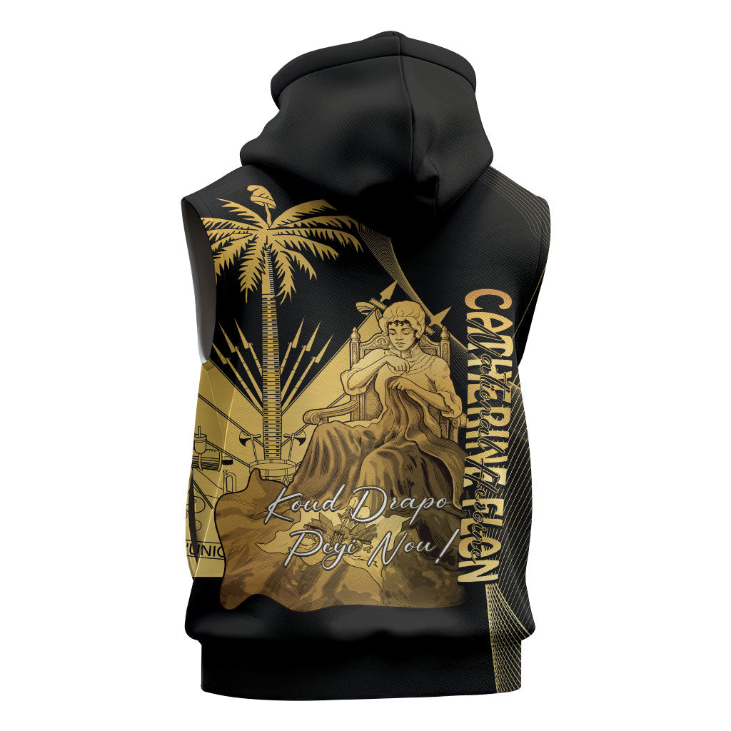 Catherine Flon Haiti Flag Day Sleeveless Hoodie National Heroine Koud Drapo Peyi Nou