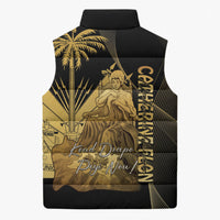 Catherine Flon Haiti Flag Day Sleeveless Puffer Jacket National Heroine Koud Drapo Peyi Nou