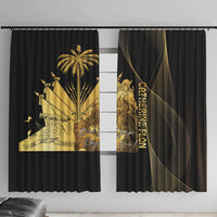 Catherine Flon Haiti Flag Day Window Curtain National Heroine Koud Drapo Peyi Nou