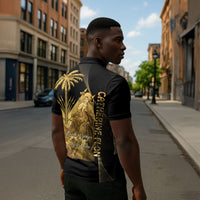 Catherine Flon Haiti Flag Day Zipper Polo Shirt National Heroine Koud Drapo Peyi Nou
