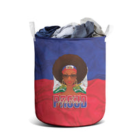 Haiti Flag Day Laundry Basket Haitian Women Proud Flag Wave Style