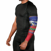 Personalized Haiti Flag Day Arm Sleeves Haitian Women Proud Flag Wave Style