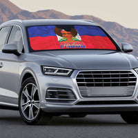 Haiti Flag Day Auto Sun Shade Haitian Women Proud Flag Wave Style