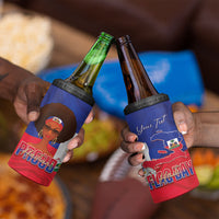 Personalized Haiti Flag Day 4 in 1 Can Cooler Tumbler Haitian Women Proud Flag Wave Style
