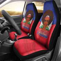 Haiti Flag Day Car Seat Cover Haitian Women Proud Flag Wave Style