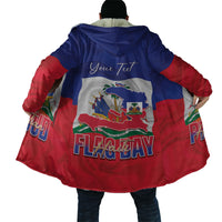 Personalized Haiti Flag Day Cloak Haitian Women Proud Flag Wave Style