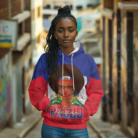 Personalized Haiti Flag Day Hoodie Haitian Women Proud Flag Wave Style