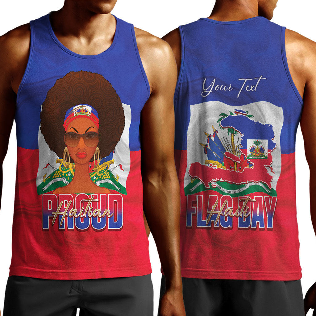 Personalized Haiti Flag Day Men Tank Top Haitian Women Proud Flag Wave Style