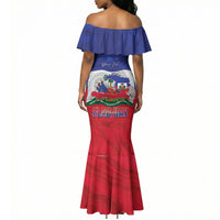 Personalized Haiti Flag Day Mermaid Dress Haitian Women Proud Flag Wave Style