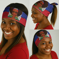 Haiti Flag Day Neck Gaiter Haitian Women Proud Flag Wave Style