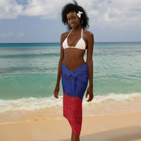 Haiti Flag Day Sarong Haitian Women Proud Flag Wave Style