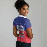 Personalized Haiti Flag Day Women Polo Shirt Haitian Women Proud Flag Wave Style