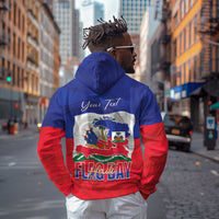 Personalized Haiti Flag Day Zip Hoodie Haitian Women Proud Flag Wave Style