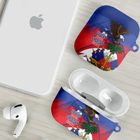 Haiti Flag Day AirPods Case Haitian Blood American Heart Eagle With Flag