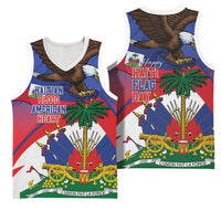 Haiti Flag Day Basketball Jersey Haitian Blood American Heart Eagle With Flag