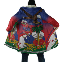 Haiti Flag Day Cloak Haitian Blood American Heart Eagle With Flag