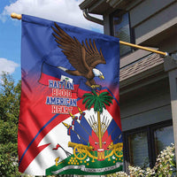 Haiti Flag Day Garden Flag Haitian Blood American Heart Eagle With Flag