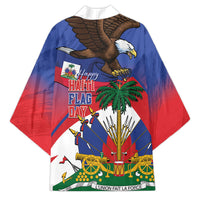 Haiti Flag Day Kimono Haitian Blood American Heart Eagle With Flag