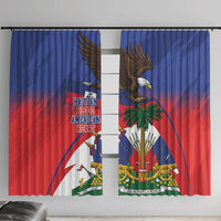 Haiti Flag Day Window Curtain Haitian Blood American Heart Eagle With Flag