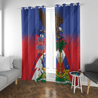 Haiti Flag Day Window Curtain Haitian Blood American Heart Eagle With Flag