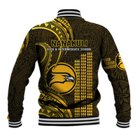 Hawaii Nanakuli High And Intermediate School Baseball Jacket Polynesian Kakau Pattern - Wonder Print Shop