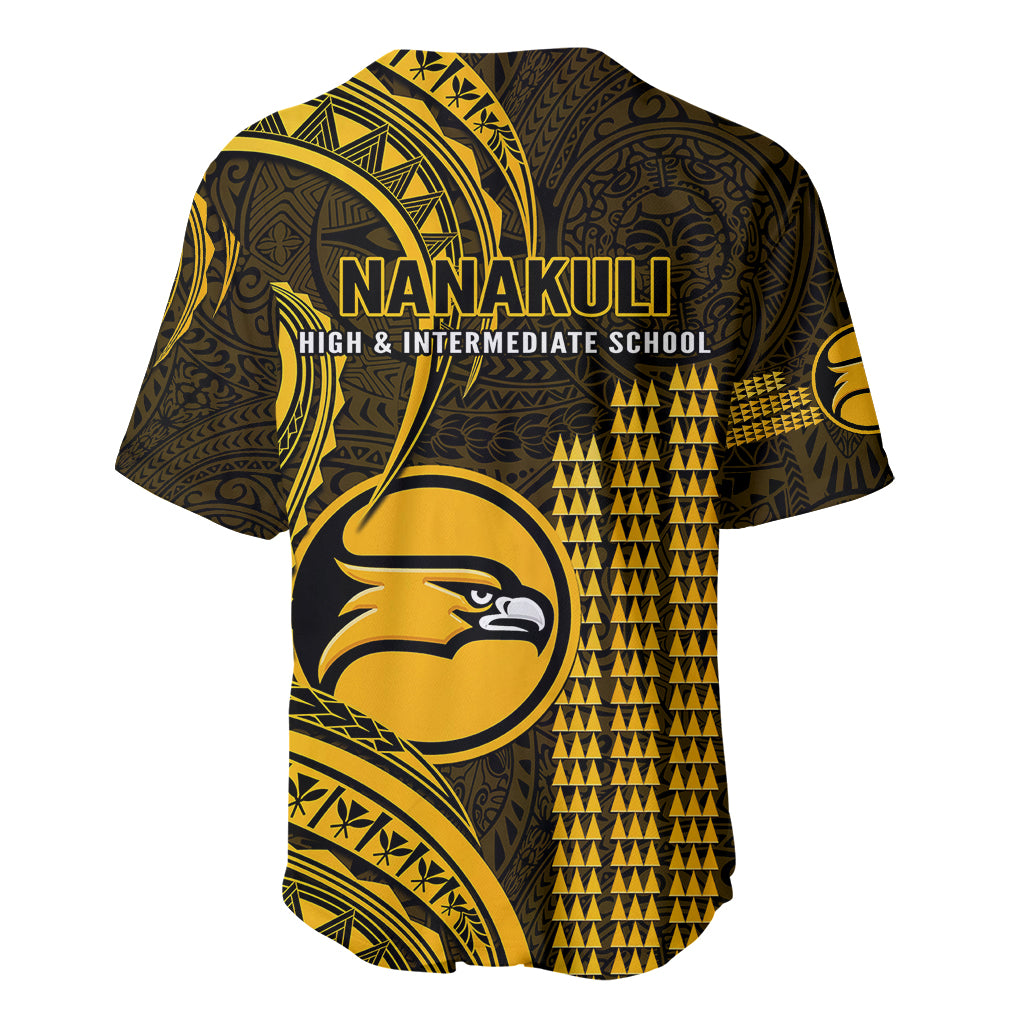 Hawaii Nanakuli High And Intermediate School Baseball Jersey Polynesian Kakau Pattern - Wonder Print Shop