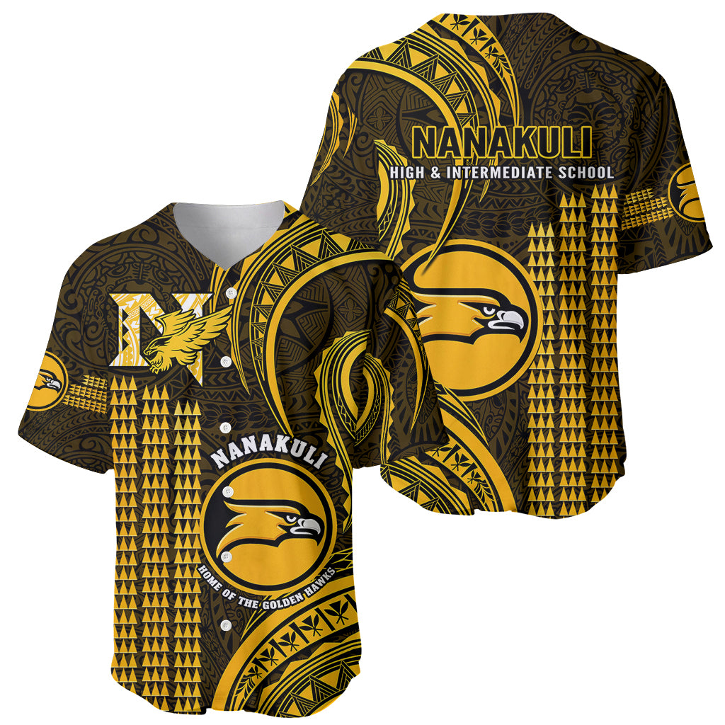 Hawaii Nanakuli High And Intermediate School Baseball Jersey Polynesian Kakau Pattern - Wonder Print Shop