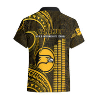 Hawaii Nanakuli High And Intermediate School Hawaiian Shirt Polynesian Kakau Pattern - Wonder Print Shop
