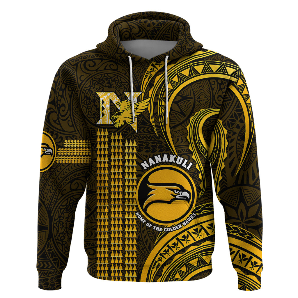 Hawaii Nanakuli High And Intermediate School Hoodie Polynesian Kakau Pattern - Wonder Print Shop