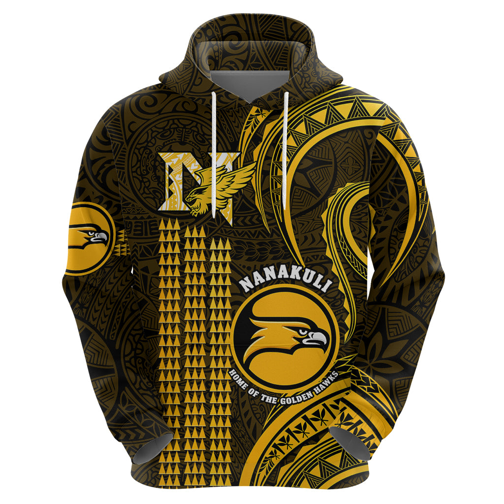 Hawaii Nanakuli High And Intermediate School Hoodie Polynesian Kakau Pattern - Wonder Print Shop