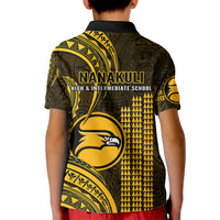Hawaii Nanakuli High And Intermediate School Kid Polo Shirt Polynesian Kakau Pattern - Wonder Print Shop