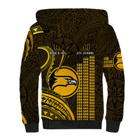 Hawaii Nanakuli High And Intermediate School Sherpa Hoodie Polynesian Kakau Pattern - Wonder Print Shop