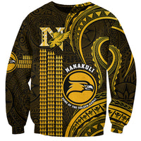 Hawaii Nanakuli High And Intermediate School Sweatshirt Polynesian Kakau Pattern - Wonder Print Shop