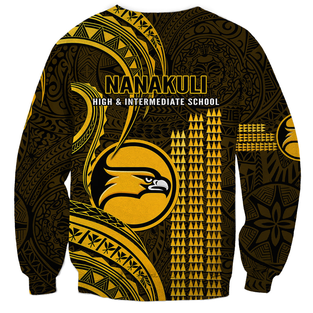 Hawaii Nanakuli High And Intermediate School Sweatshirt Polynesian Kakau Pattern - Wonder Print Shop